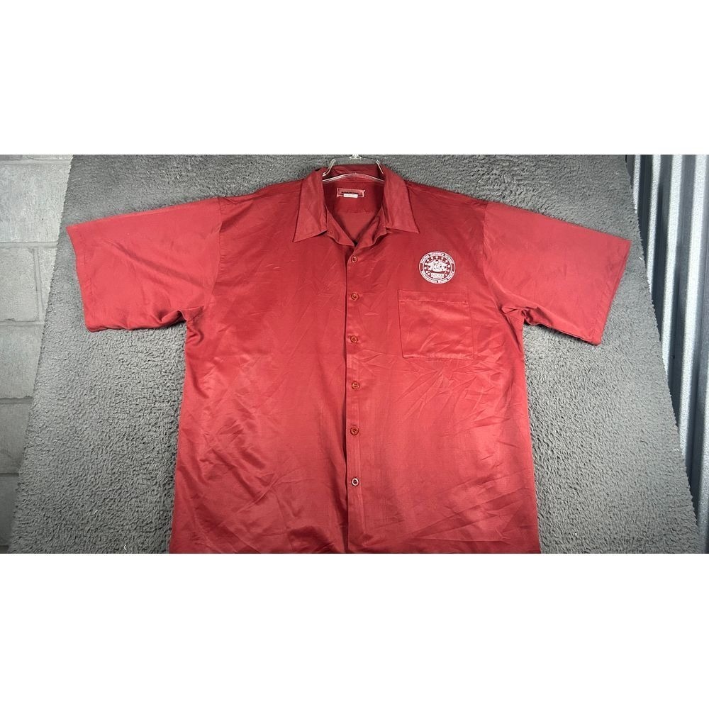 Norman Todd Red Harley Owner Group Wisconsin State Rally 2007 ButtonUp Shirt 3XL